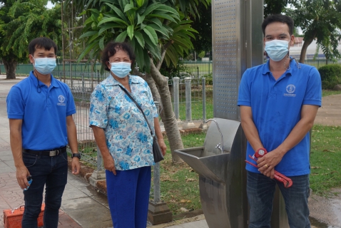 ไฟล์แนบ การประปาส่วนภูมิภาคสาขากำแพงเพชร ออกตรวจเช็คและทำความสะอาดแท่นน้ำดื่มโครงการน้ำประปาดื่มได้ 