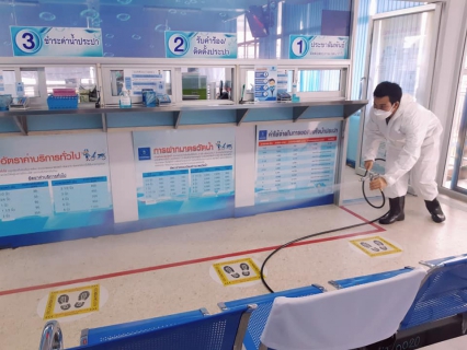 ไฟล์แนบ กปภ.สาขาระนอง ย้ำมาตรการป้องกัน ฉีดพ่นฆ่าเชื้อโควิด 19