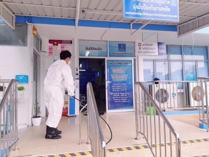 ไฟล์แนบ กปภ.สาขาระนอง ย้ำมาตรการป้องกัน ฉีดพ่นฆ่าเชื้อโควิด 19