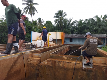 ไฟล์แนบ ล้างทำความสะอาดโรงกรองน้ำและบ่อตกตะกอน แม่ข่ายกาญจนดิษฐ์ โรงกรองน้ำหลังสำนักงาน อำเภอกาญจนดิษฐ์ จังหวัดสุราษร์ธานี 