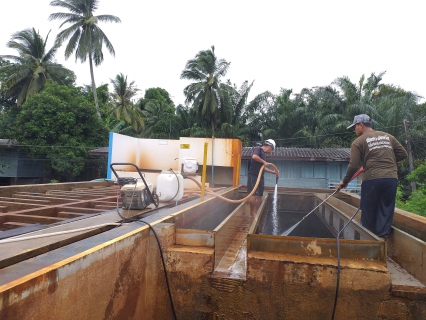 ไฟล์แนบ ล้างทำความสะอาดโรงกรองน้ำและบ่อตกตะกอน แม่ข่ายกาญจนดิษฐ์ โรงกรองน้ำหลังสำนักงาน อำเภอกาญจนดิษฐ์ จังหวัดสุราษร์ธานี 