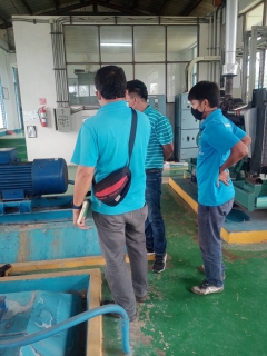 ไฟล์แนบ การประปาส่วนภูมิภาคสาขาขนอม ร่วมให้การสนับสนุน กองระบบผลิตและควบคุมคุณภาพน้ำ การประปาส่วนภูมิภาคเขต 4 ในการสำรวจระบบไฟฟ้า  และเครื่องสูบน้ำของ กปภ.สาขาขนอม