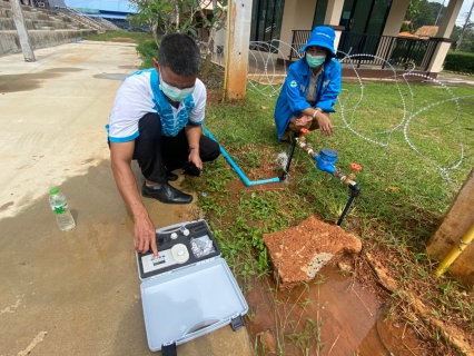 ไฟล์แนบ การประปาส่วนภูมิภาคสาขากระบี่ เข้าดำเนินการตรวจสอบคุณภาพน้ำประปา ณ โรงพยาบาลสนามแห่งที่ 3 โรงพยาบาลพลบดี (ม.การกีฬาแห่งชาติ วิทยาเขตกระบี่) ตำบลกระบี่ใหญ่ อำเภอเมืองกระบี่ จังหวัดกระบี่ 