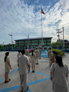 ไฟล์แนบ กปภ.สาขาสามพราน ร่วมจัดกิจกรรมเคารพธงชาติไทยและร้องเพลงชาติไทย เนื่องในวันพระราชทานธงชาติไทย ในวันที่ 28 ก.ย.2564 เวลา 08.00 น. 
