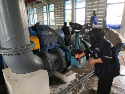 ไฟล์แนบ การประปาส่วนภูมิภาคสาขาบางปะกงจัดกิจกรรมทำความสะอาดสถานีสูบน้ำดิบบางบ่อ