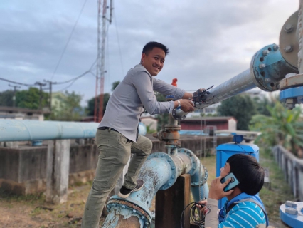 ไฟล์แนบ กปภ.สาขาจันทบุรี ลงพื้นที่หาท่อแตกเชิงรุก