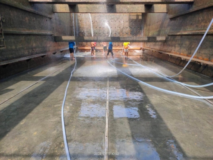 ไฟล์แนบ การประปาส่วนภูมิภาคสาขาจันทบุรี ปฏิบัติการล้างทำความสะอาดถังตกตะกอนโรงกรองน้ำ ณ สถานีผลิตน้ำปากแซง ตามแผนโครงการจัดการน้ำสะอาด (WSP)