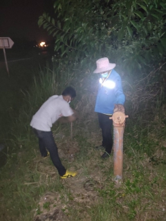 ไฟล์แนบ กปภ.สาขาคลองท่อม ลงพื้นที่&#8203;ทำ Step Test สำรวจหาท่อแตกรั่ว บริเวณพื้นที่ ตำบลคลองท่อมใต้ อำเภอคลองท่อม จังหวัดกระบี่ 
