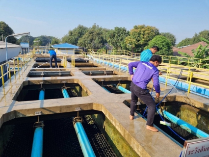 ไฟล์แนบ กปภ.สาขากาญจนบุรี ล้างถังตกตะกอนโรงกรองน้ำ 