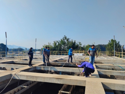 ไฟล์แนบ กปภ.สาขากาญจนบุรี ล้างถังตกตะกอนโรงกรองน้ำ 