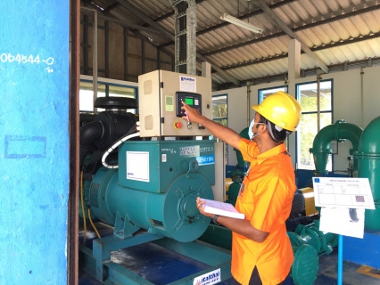 ไฟล์แนบ วันพฤหัสบดีที่ 27 มกราคม 2565 การประปาส่วนภูมิภาคสาขากาญจนดิษฐ์ โดยนายสุรพงศ์ สมหวัง ผู้จัดการ กปภ.สาขากาญจนดิษฐ์ มอบหมายงานผลิต ดำเนินการบำรุงรักษาตามแผน pm มอเตอร์แรงต่ำ แรงสูง และเครื่องกำเหนิดไฟฟ้า ประจำเดือนมกราคม 2565 สถานีผลิตน้ำบ้านวิภาวดี โรงสูบแรงต่ำชั่วคราวคลองกะแดะ โรงกรองน้ำแม่ข่ายกาญจนดิษฐ์ และสถานีจ่ายน้ำสะพานดิน ตามแผนของงานบำรุงรักษา กองระบบผลิตและควบคุมคุณภาพ การประปาส่วนภูมิภาคเขต 4 ประจำปี 2565 และแผนบำรุงรักษา pm ของ กปภ.สาขากาญจนดิษฐ์ ต่อไป