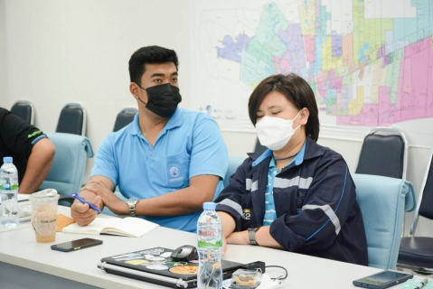 ไฟล์แนบ กปภ.สาขารังสิต(พ) และกองระบบจำหน่าย กปภ.ข.2  ร่วมฟังการบรรยายจากคณาจารย์มหาวิทยาลัยมหิดล เรื่องนวัตกรรมการหาจุดรั่ว ผุกร่อนของท่อเหล็กโดยใช้คลื่นไฟฟ้า