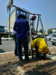 ไฟล์แนบ กปภ.สาขากาญจนบุรี ดำเนินการค้นหาท่อแตกรั่ว