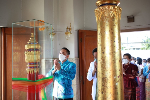ไฟล์แนบ การประปาส่วนภูมิภาคสาขาชุมพร ร่วมกิจกรรมสักการะเสาหลักเมืองจำลอง พิธีบวงสรวง และสมโภชเสาหลักเมืองจังหวัดชุมพร ประจำปี 2565