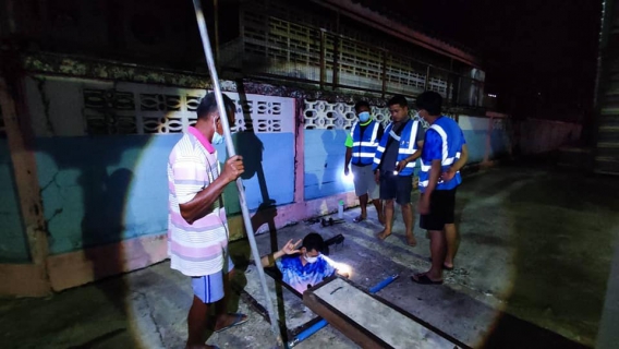 ไฟล์แนบ กปภ.สาขาจันทบุรี ดำเนินการค้นหาน้ำสูญเสียเชิงรุก ในพื้นที่โซน DMA-03-1 (ใต้ถังสูงสำนักงาน) ตำบลวัดใหม่ ตำบลตลาด อ.เมือง จ.จันทบุรี