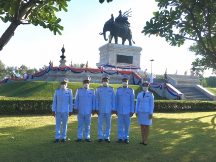 ไฟล์แนบ กปภ.สาขาพนมทวน ร่วมพิธี  วันคล้ายวันสวรรคตของสมเด็จพระนเรศวรมหาราช