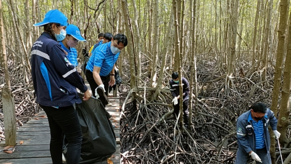 ไฟล์แนบ การประปาส่วนภูมิภาคสาขาปากน้ำประแสร์ ร่วมทำกิจกรรมจิตอาสา เก็บขยะ บริเวณสะพานทุ่งโปรงทอง