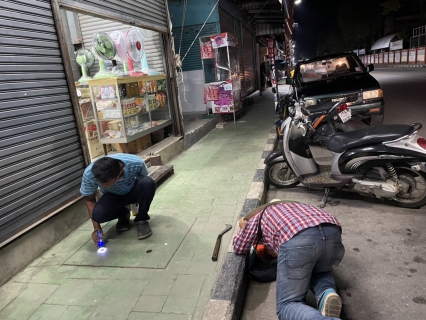 ไฟล์แนบ การประปาส่วนภูมิภาคสาขาขลุง ออกสำรวจหาท่อรั่ว ในพื้นตำบลพลิ้ว-บางสระเก้า