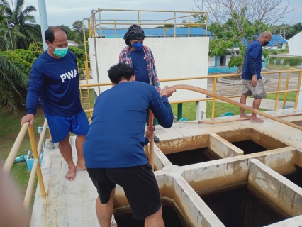ไฟล์แนบ กปภ.สาขาพนมทวน ปฏิบัติตามแผนงานโครงการจัดการน้ำสะอาด WSP ล้างถังตกตะกอนประจำเดือน เมษายน 2565