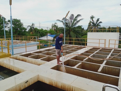 ไฟล์แนบ กปภ.สาขาพนมทวน ปฏิบัติตามแผนงานโครงการจัดการน้ำสะอาด WSP ล้างถังตกตะกอนประจำเดือน เมษายน 2565