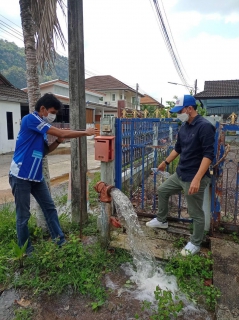 ไฟล์แนบ กปภ.สาขาพังงา ลงพื้นที่ระบายตะกอนในเส้นท่อ 