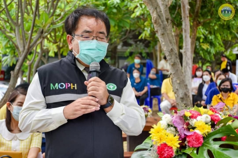 ไฟล์แนบ กปภ.สาขากาญจนบุรี เข้าร่วมพิธีปิดโรงพยาบาลสนามจังหวัดกาญจนบุรี (ศูนย์ OTOP อบจ.กาญจนบุรี)