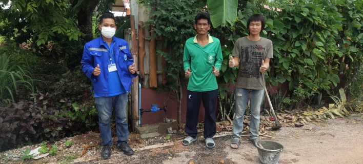 ไฟล์แนบ Mr.ประปา ตรวจสอบน้ำไม่ไหล พบปิดประตูน้ำไว้ ให้คำแนะนำตรวจสอบด้วยตนเอง 