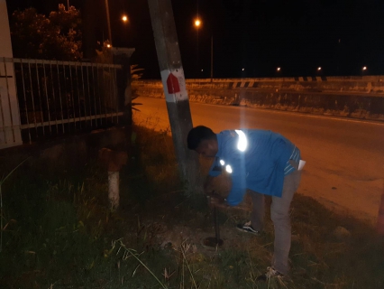 ไฟล์แนบ  กปภ.สาขานครศรีธรรมราช ลงพื้นที่ทำ Step test และเดินสำรวจเพื่อค้นหาท่อประปาแตก/รั่ว