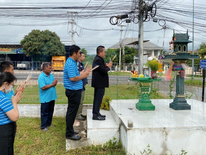 ไฟล์แนบ การประปาส่วนภูมิภาคสาขาฮอด ไหว้เจ้าที่ตามประเพณี  เดือน ๙