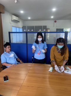 ไฟล์แนบ กปภ.สาขาพนมทวน ดำเนินการตรวจเชิงรุกหาเชื้อโควิด-19 ด้วยการตรวจ ANTIGEN TEST KIT (ATK)