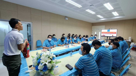 ไฟล์แนบ กปภ.สาขาธัญบุรี จัดอบรมและให้การต้อนรับคณะผู้เข้าร่วมอบรม จาก กปภ.สาขารังสิต(พ), กปภ.สาขาปทุมธานี และ กปภ.สาขาคลองหลวง เรื่อง การฝึกซ้อมดับเพลิงเบื้องต้นและวิธีการใช้สารเคมีอย่างปลอดภัย ประจำปี 2565