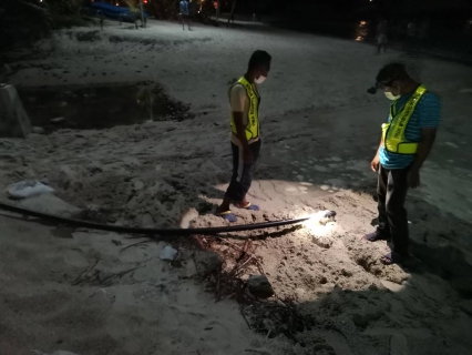 ไฟล์แนบ กปภ.สาขาเกาะพะงัน ลงพื้นที่ ออกหาน้ำสูญเสีย ประจำเดือน มิถุนายน 2565