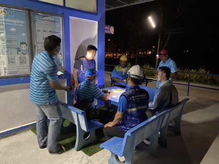 ไฟล์แนบ การประปาส่วนภูมิสาขาจันดี ลงพื้นที่เดินสำรวจหาท่อแตก-ท่อรั่ว