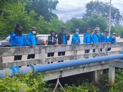 ไฟล์แนบ กปภ.สาขากาญจนบุรี ทำการสำรวจหาจุดรั่วไหลในเส้นท่อ