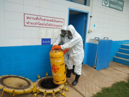 ไฟล์แนบ กปภ.สาขากาญจนบุรี จัดกิจกรรม OJT ซ้อมแผนการป้องกันและบรรเทาอันตรายจากสารเคมี (คลอรีนรั่วไหล) 