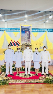 ไฟล์แนบ การประปาส่วนภูมิภาคสาขาไชยา ร่วมพิธีถวายเครื่องราชสักการะ วางพานพุ่มและจุดเทียนถวายพระพรชัยมงคล เนื่องในโอกาสมหามงคลเฉลิมพระชนมพรรษา 70 พรรษา พระบาทสมเด็จพระปรเมนทรรามาธิบดีศรีสินทรมหาวชิราลงกรณ พระวชิรเกล้าเจ้าอยู่หัว 28 กรกฎาคม 2565