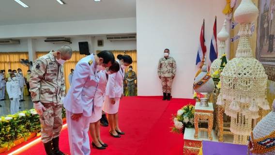 ไฟล์แนบ การประปาส่วนภูมิภาคสาขาธัญบุรี เข้าร่วมพิธีถวายเครื่องราชสักการะวางพานพุ่ม และพิธีจุดเทียนถวายพระพรชัยมงคล เนื่องในโอกาสวันเฉลิมพระชนมพรรษาพระบาทสมเด็จพระเจ้าอยู่หัว ประจำปีพุทธศักราช 2565