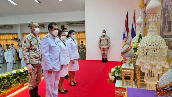 ไฟล์แนบ การประปาส่วนภูมิภาคสาขาธัญบุรี เข้าร่วมพิธีถวายเครื่องราชสักการะวางพานพุ่ม และพิธีจุดเทียนถวายพระพรชัยมงคล เนื่องในโอกาสวันเฉลิมพระชนมพรรษาพระบาทสมเด็จพระเจ้าอยู่หัว ประจำปีพุทธศักราช 2565