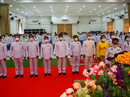 ไฟล์แนบ กปภ.สาขาพนมทวน เข้าร่วมพิธีทำบุญตักบาตรถวายพระราชกุศล และพิธีถวายสัตย์ปฏิญาณเพื่อเป็นข้าราชการที่ดีและพลังของแผ่นดิน 