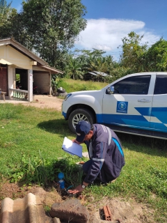 ไฟล์แนบ กปภ.สาขาคลองท่อม ลงพื้นที่ตรวจสอบมาตรวัดน้ำชำรุด, มาตรวัดน้ำ 0 หน่วย และมาตรตาย บริเวณพื้นที่ตำบลคลองพน อำเภอคลองท่อม จังหวัดกระบี่