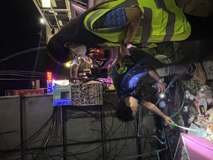 ไฟล์แนบ ลงพื้นที่หาท่อแตกรั่วและตรวจวัดแรงดันน้ำ