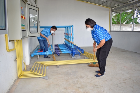 ไฟล์แนบ กปภ.สาขาอุบลราชธานี จัดกิจกรรม 5 ส. บริเวณสถานีผลิตน้ำท่าวังหิน