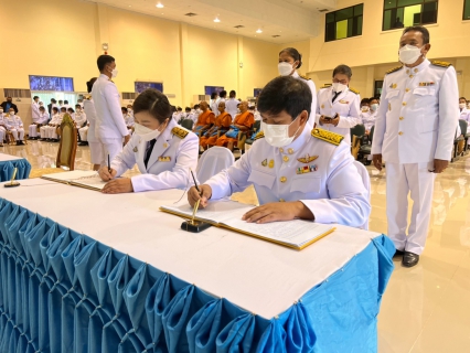 ไฟล์แนบ การประปาส่วนภูมิภาคสาขาชุมพร ร่วมกิจกรรมพิธีลงนามถวายพระพรชัยมงคลและพิธีทางศาสนามหามงคล 5 ศาสนา  เนื่องในวันเฉลิมพระชนมพรรษา 12 สิงหาคม 2565 ณ หอประชุมจังหวัดชุมพร