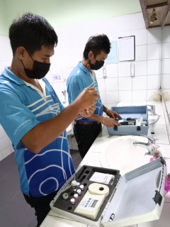 ไฟล์แนบ การประปาส่วนภูมิภาคสาขาทุ่งสง ตรวจสอบคุณภาพน้ำ ภายใต้โครงการ Water is Lite
