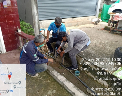 ไฟล์แนบ กปภ.สาขาภูเก็ต ร่วมกับบริษัท เอเชีย อินฟราสตรักเชอร์ แมเนจเม้นท์ (ประเทศไทย) จำกัด (โครงการจัดการลดน้ำสูญเสีย) ลงพื้นที่ตรวจวัดแรงดันน้ำบริเวณข้างโรงเรียนบ้านสะปำ ต.เกาะแก้ว อ.เมืองภูเก็ต 
