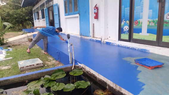 ไฟล์แนบ กปภ.สาขาขลุง จัดกิจกรรม Big Cleanning Day ทาสี ปรับภูมิทัศน์สถานีผลิต-จ่ายน้ำขลุง 