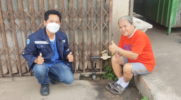 ไฟล์แนบ ตรวจสอบท่อหลุด พร้อมซ่อมทันที ลูกค้ายิ้ม !!