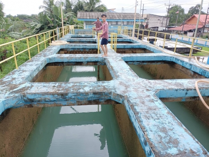 ไฟล์แนบ กปภ.สาขาระนอง ดำเนินการตามแผน ล้างถังตกตะกอนโรงกรองน้ำสำนักงาน