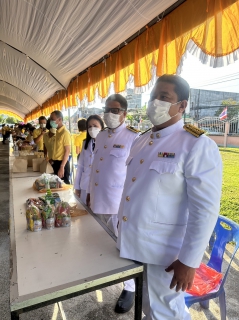 ไฟล์แนบ การประปาส่วนภูมิภาคสาขาไชยา เข้าร่วมพิธีทำบุญตักบาตรถวายเป็นพระราชกุศล และพิธีวางพวงมาลา