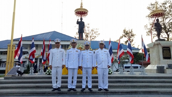 ไฟล์แนบ การประปาส่วนภูมิภาคสาขาฮอด เข้าร่วมพิธีวางพวงมาลา เนื่องในวันคล้ายวันสวรรคต ในหลวง ร. 9